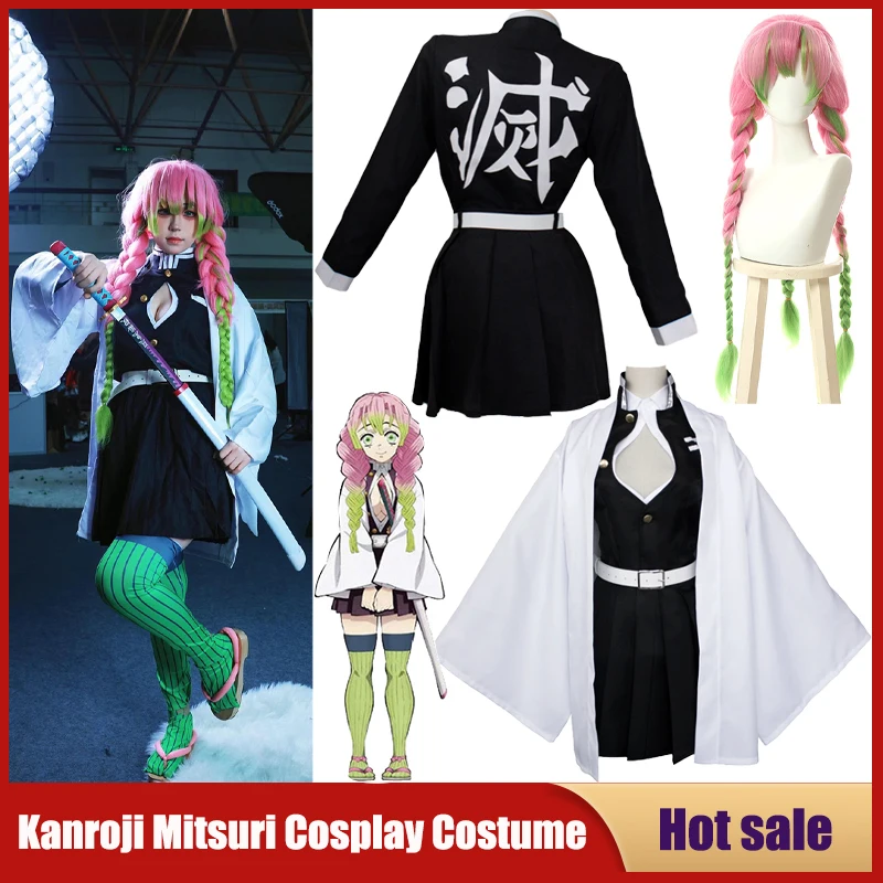 Party Games For Adults And Kids - Аниме Kanroji Mitsuri Косплей Костюм Kimetsu