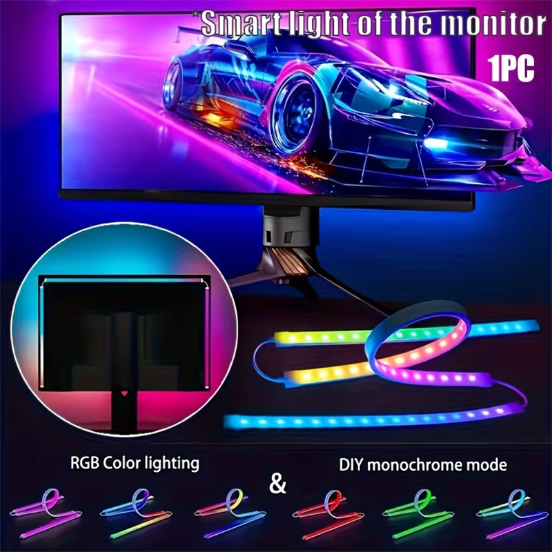 Party Games Night - Светодиодная RGB-лента для игровых мониторов, подсветка