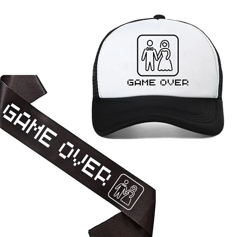 Party Games Night - Жених Be Sash Game Over Hat